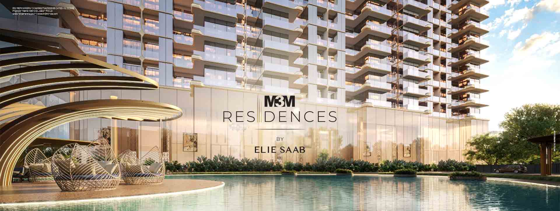 M3M Residences by Elie Saab — Pool Deck & Tower Facade
